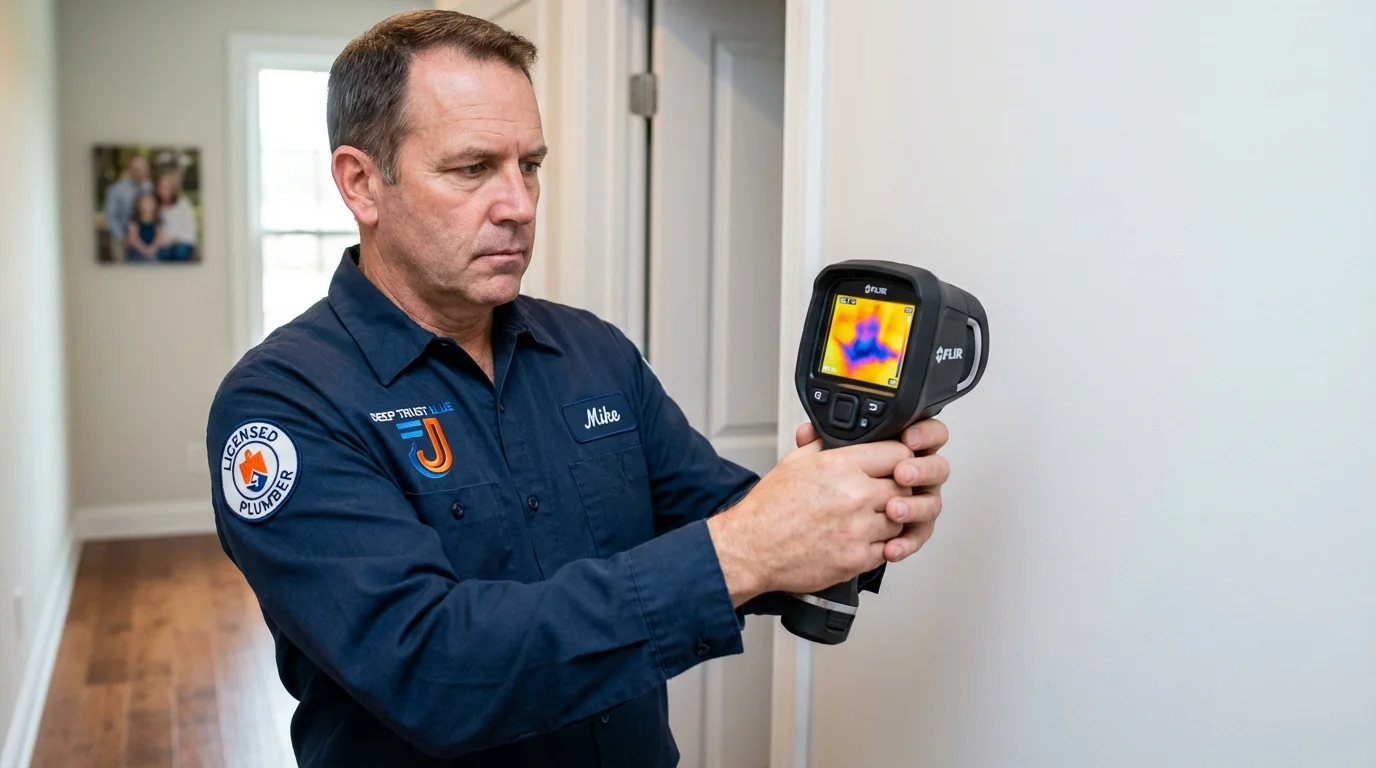 Thermal imaging leak detection by Johns Plumbing LLC in Inkster